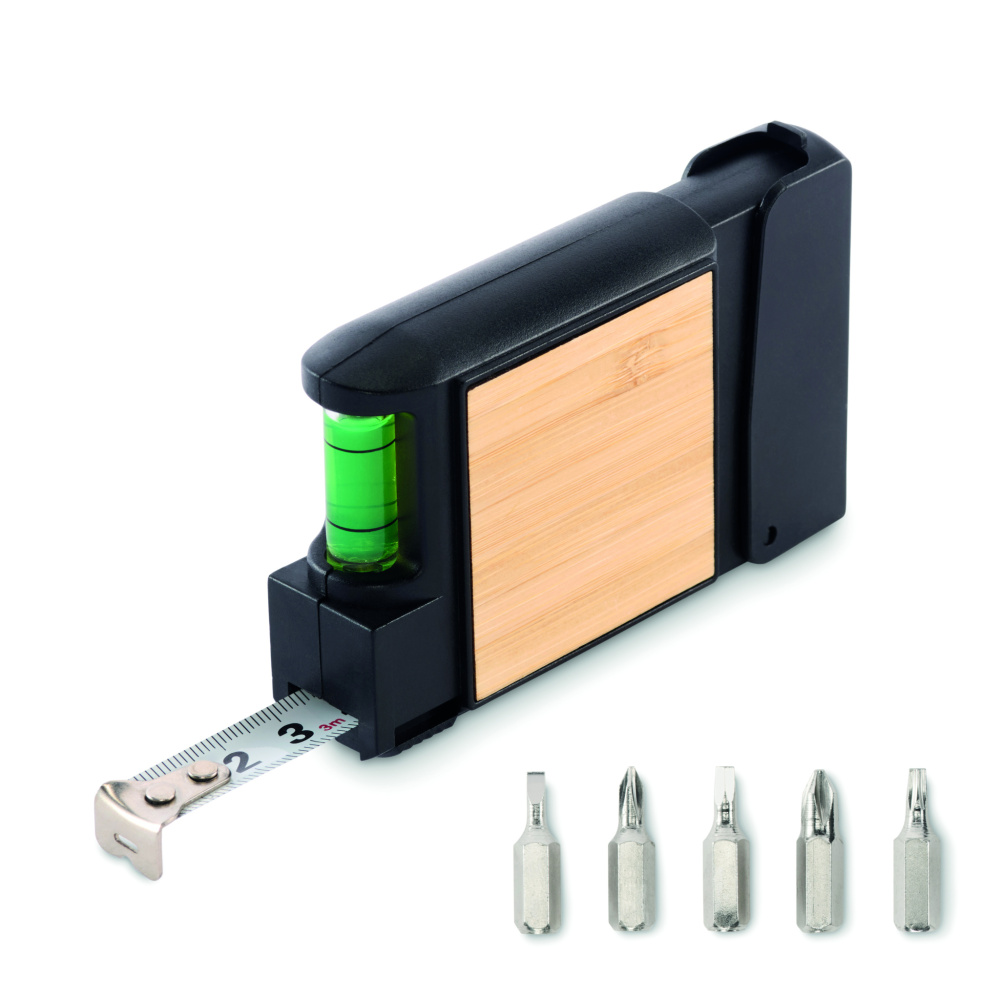 Logo trade advertising product photo of: Multifunctional measuring tape