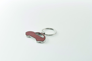 Logo trade advertising products image of: Car shaped key ring