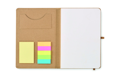 Logo trade promotional giveaways image of: A5 notebook recycled paper set