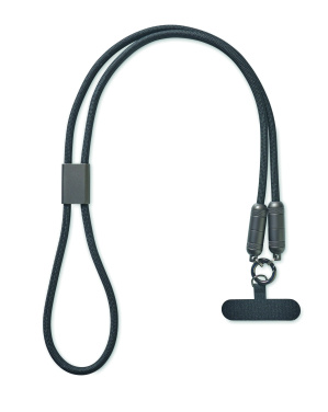 Logo trade corporate gifts image of: 60W phone holder lanyard cable