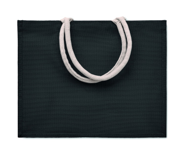 Logo trade advertising products image of: Jute bag with cotton handle