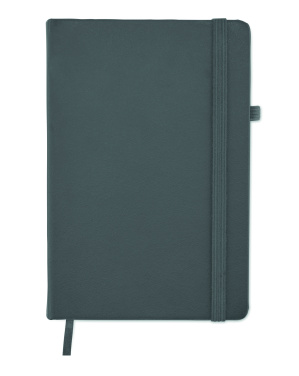 Logo trade corporate gifts image of: Recycled Leather A5 notebook