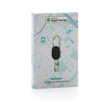 Logo trade promotional merchandise image of: Keyfinder keychain with worldwide locating and USB C