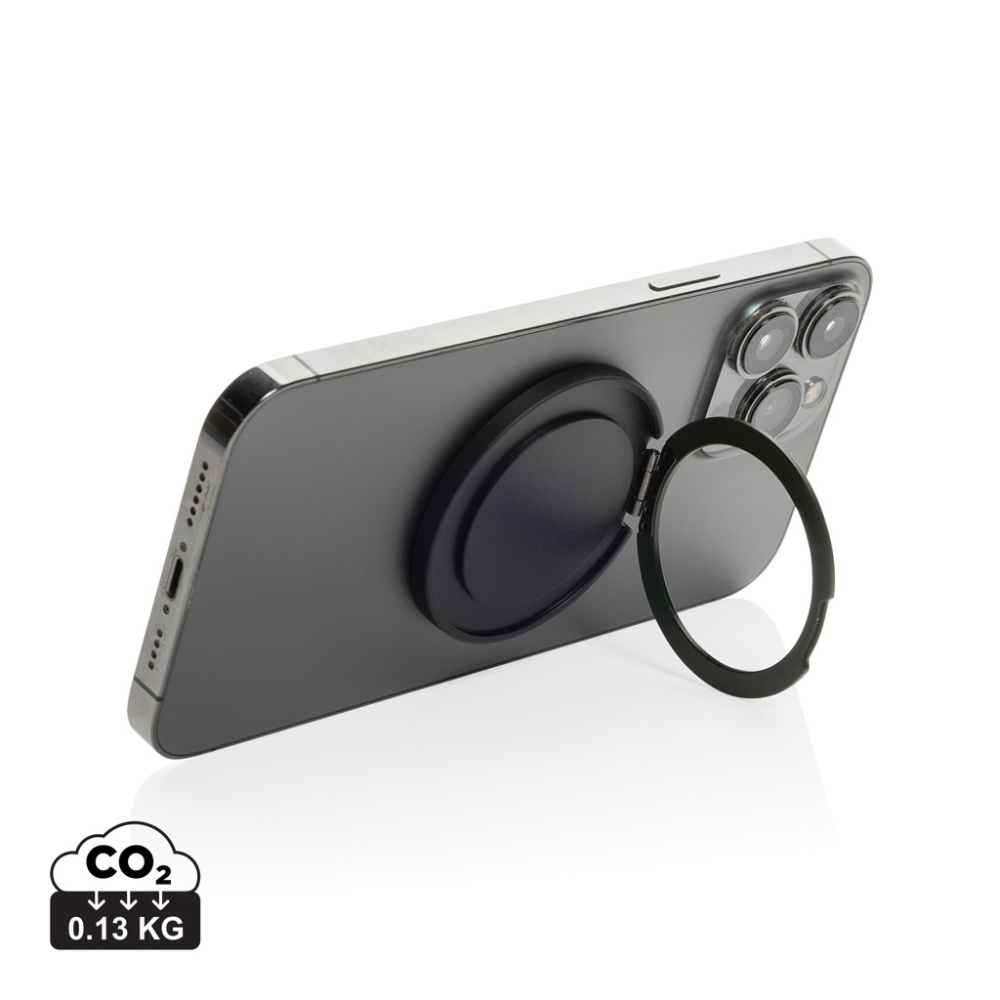 Logotrade promotional giveaway image of: Terra Magnetic RCS rplastic magnetic phone holder with ring