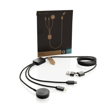Logotrade promotional product picture of: Terra RCS rPET 6-in-1 charging cable with watch charger