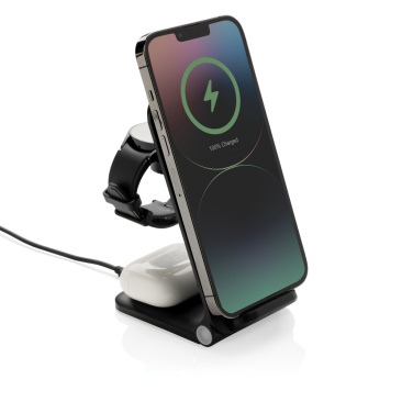 Logo trade advertising product photo of: Powerpal 3 in 1 RCS recycled plastic 15W charger