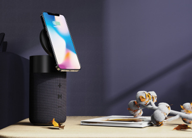 Logotrade promotional items photo of: Urban Vitamin Anaheim RCS recycled 10W speaker 15W charger