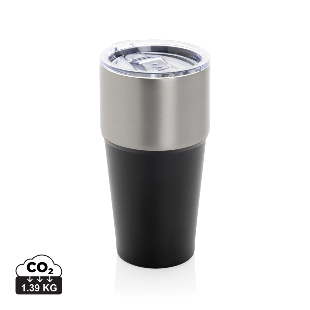 Logo trade promotional merchandise image of: Fluid RCS certified recycled steel tumbler 500ml