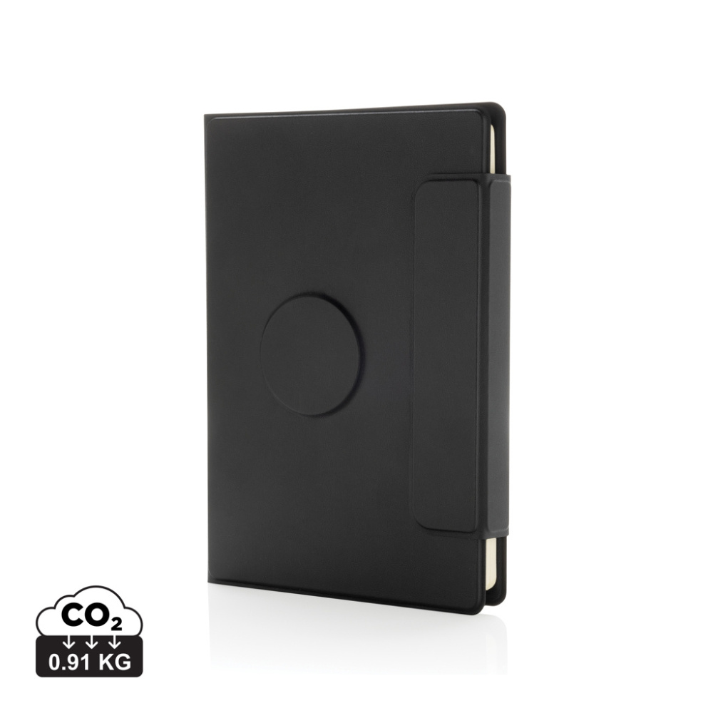 Logotrade promotional giveaway image of: Stuart RCS certified RPU magnetic A5 portfolio