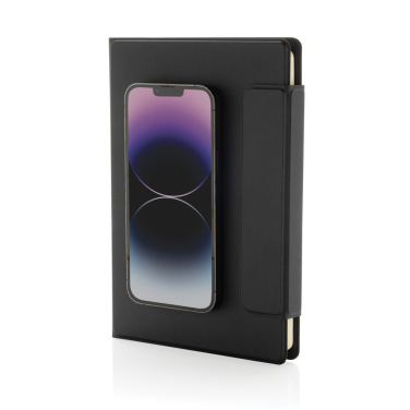 Logotrade promotional products photo of: Stuart RCS certified RPU magnetic A5 portfolio