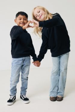 Logo trade promotional product photo of: Iqoniq Yengo kids recycled cotton hoodie with sidepockets