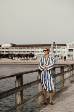 Logo trade promotional merchandise photo of: VINGA Ornos GRS hammam robe L/XL