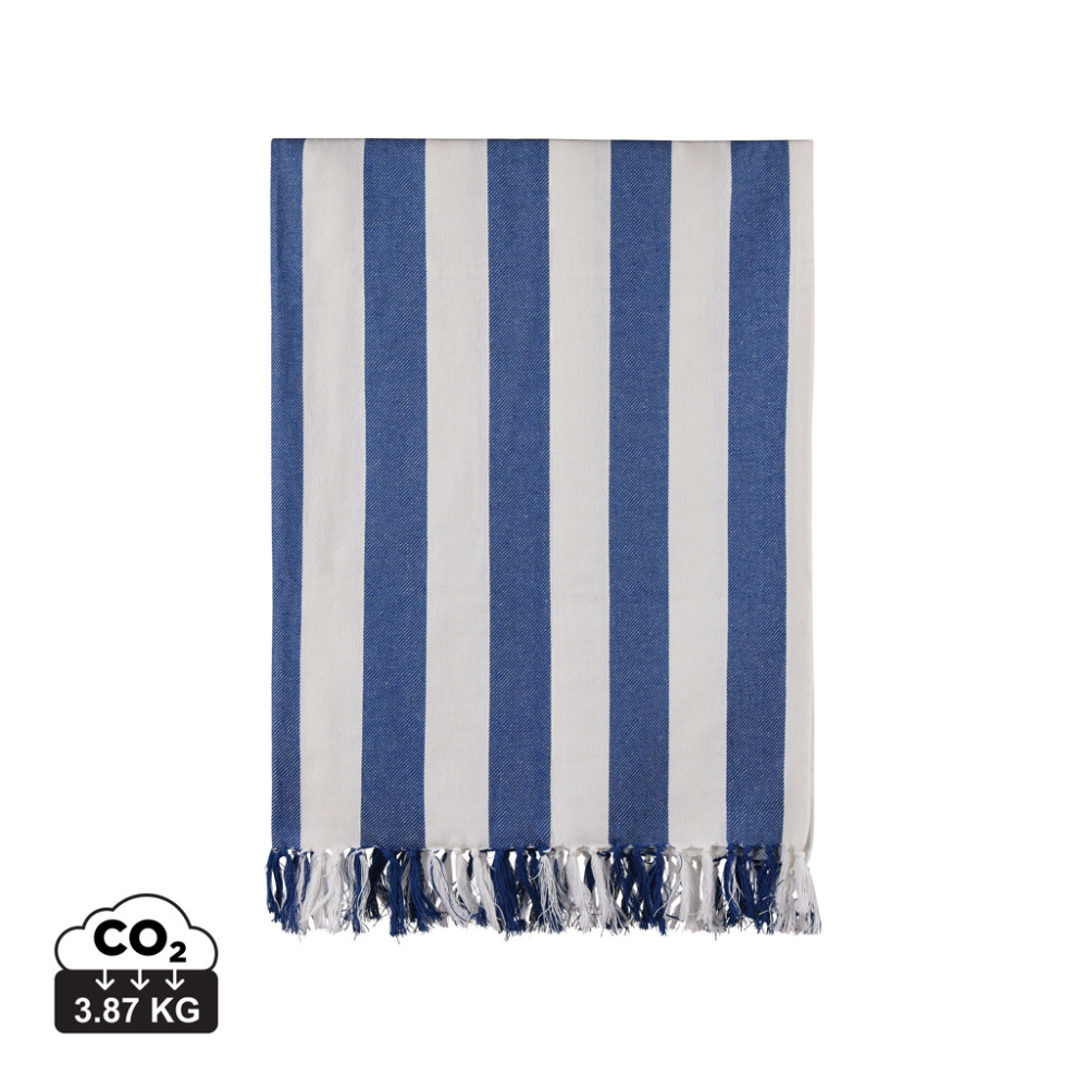 Logo trade promotional merchandise photo of: VINGA Ornos GRS recycled cotton hammam towel