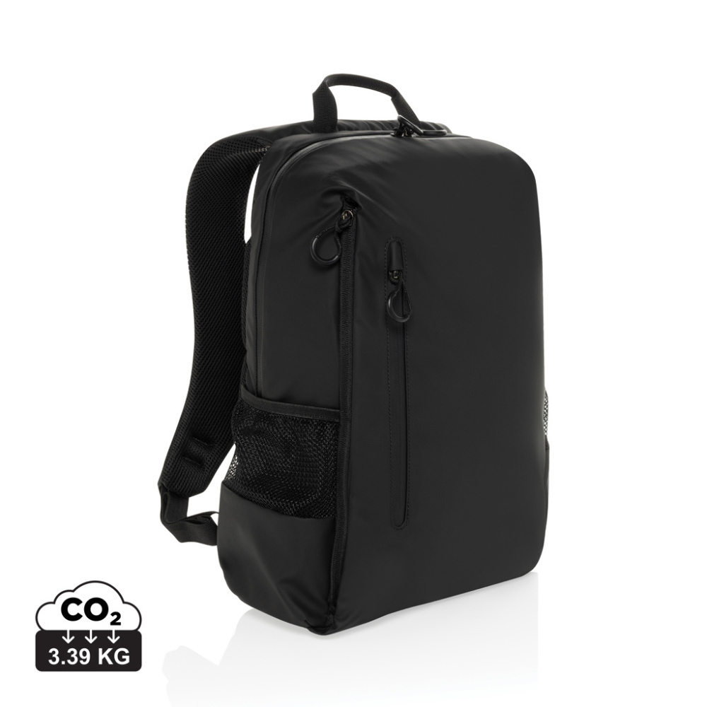 Logotrade promotional giveaways photo of: Lima Aware™ RPET water resistant 15.6 laptop backpack