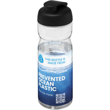 Logotrade promotional item image of: H2O Active® Eco Base 650 ml flip lid sport bottle