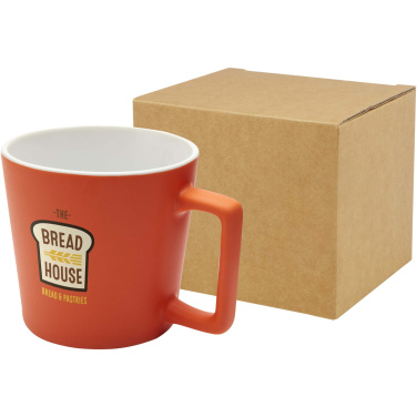 Logo trade business gift photo of: Cali 370 ml ceramic mug with matt finish