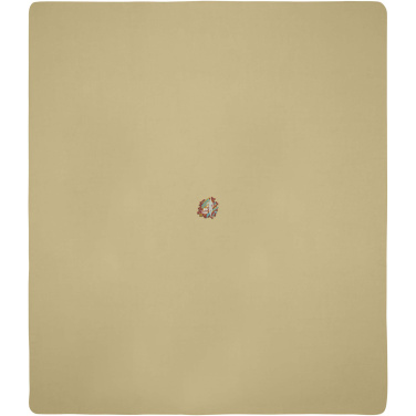 Logo trade promotional merchandise photo of: Huggy fleece plaid blanket with carry pouch 220x250 cm