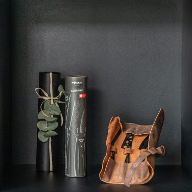 Logo trade promotional gifts image of: BOSKA Cheese Knife Set Monaco+ Black