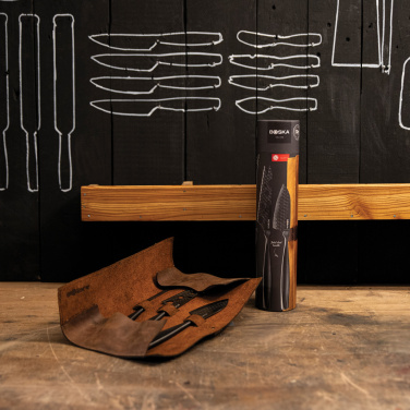 Logo trade promotional giveaways image of: BOSKA Cheese Knife Set Monaco+ Black