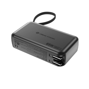 Logo trade advertising product photo of: Urban Vitamin Eureka hybrid GANcharger 10000mah powerbank65W