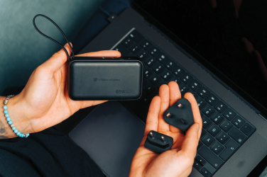 Logo trade promotional items picture of: Urban Vitamin Eureka hybrid GANcharger 10000mah powerbank65W