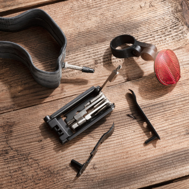 Logo trade promotional merchandise photo of: Set of bike tools MERAPI Schwarzwolf