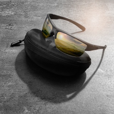 Logo trade business gift photo of: Polarized sunglasses MANASLU Schwarzwolf