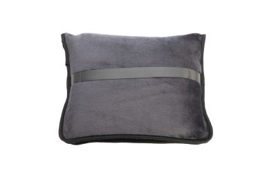 Logotrade promotional giveaway image of: Blanket and pillow 2 in 1 AMIATA Schwarzwolf