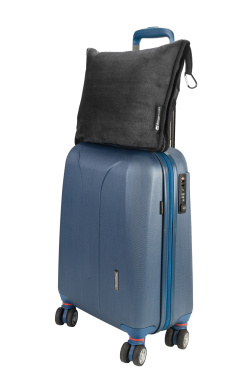 Logo trade promotional item photo of: Blanket and pillow 2 in 1 AMIATA Schwarzwolf