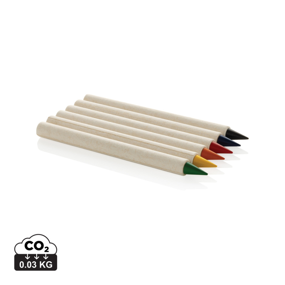 Logo trade corporate gift photo of: Micki GRS infinity 6pc colouring pencil set