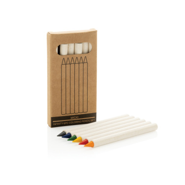 Logotrade corporate gift picture of: Micki GRS infinity 6pc colouring pencil set