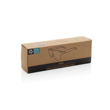 Logotrade promotional products photo of: Prism RCS recycled plastic sunglasses with bamboo frame