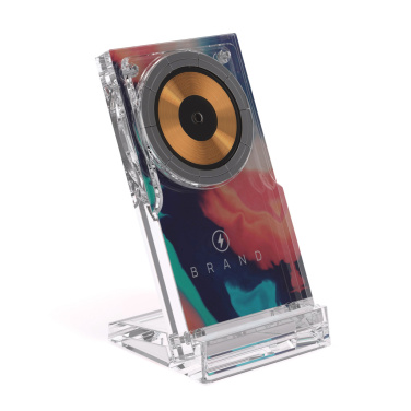 Logo trade promotional merchandise picture of: Magcharge 15W magnetic wireless charging stand