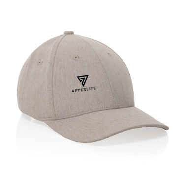 Logotrade corporate gift image of: Milo AWARE™ recycled heather 6 panel cap 200gr