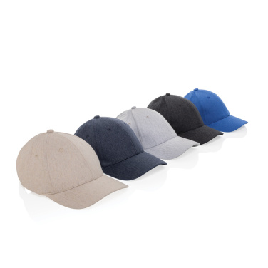 Logo trade advertising product photo of: Milo AWARE™ recycled heather 6 panel cap 200gr