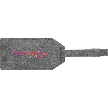 Logo trade advertising products image of: Tie luggage tag