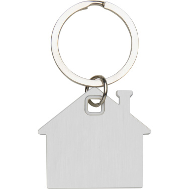 Logotrade promotional giveaway image of: Nook house-shaped keychain