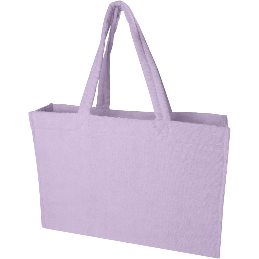 Logotrade corporate gift picture of: Siam GRS recycled terry beach tote bag 13L