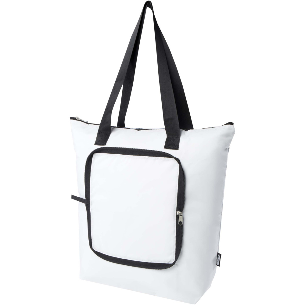 Logotrade promotional merchandise image of: EcoFold RPET foldable tote cooler bag 15L