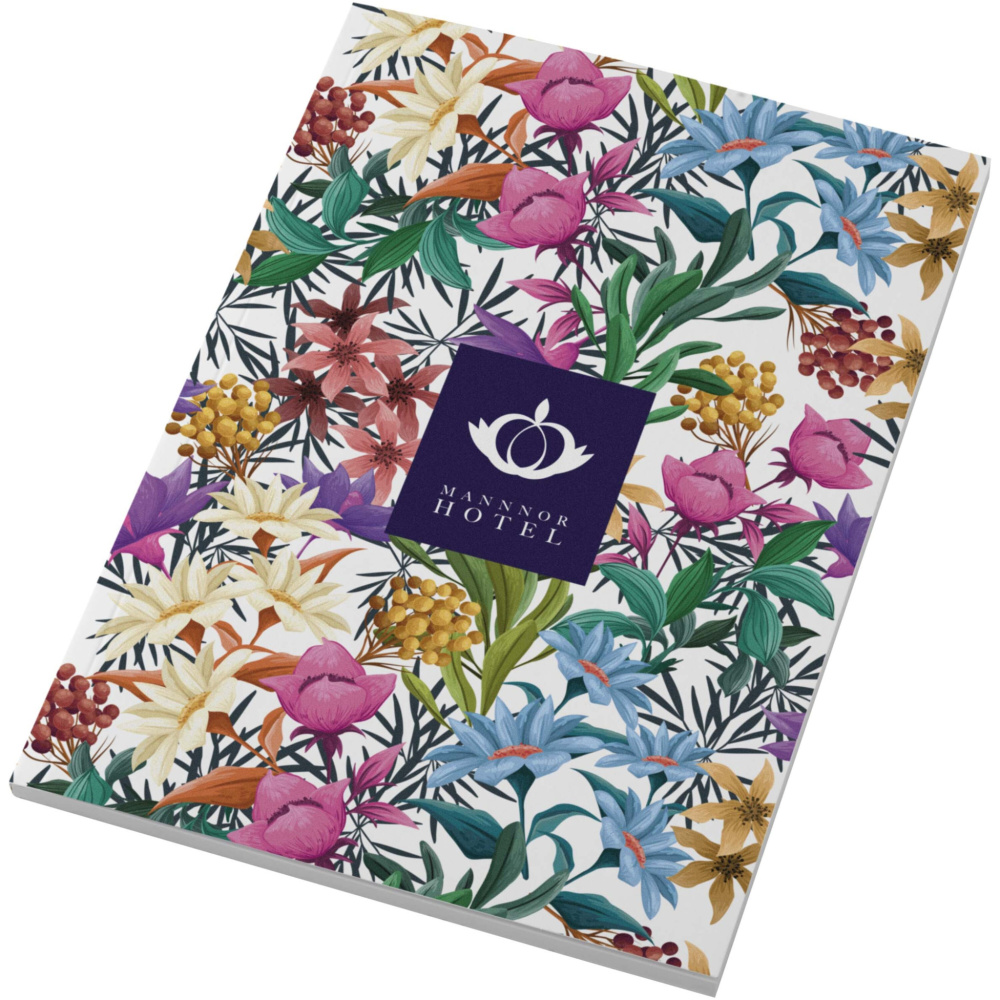 Logo trade business gifts image of: Novella Austen A5 soft cover notebook - 50 sheets