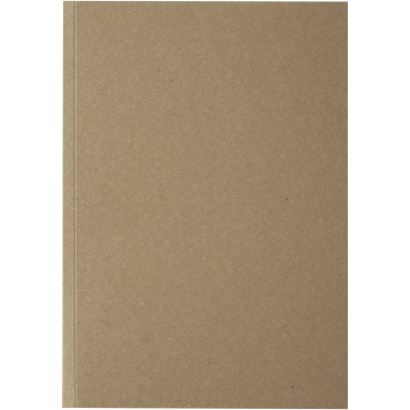 Logo trade promotional giveaways picture of: Novella Austen A5 recycled soft cover kraft notebook - 100 sheets
