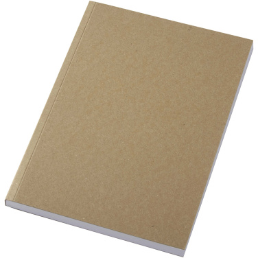Logo trade promotional giveaways picture of: Novella Austen A5 recycled soft cover kraft notebook - 100 sheets