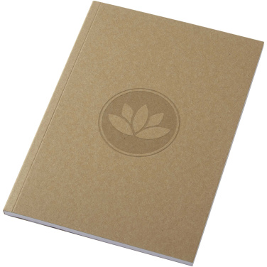 Logotrade promotional gift image of: Novella Austen A5 recycled soft cover kraft notebook - 50 sheets