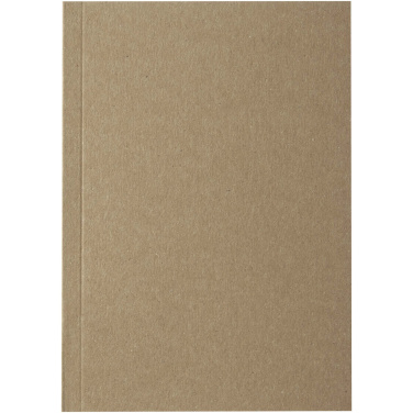 Logotrade promotional product picture of: Novella Austen A6 recycled soft cover kraft notebook - 100 sheets