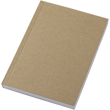 Logo trade promotional item photo of: Novella Austen A6 recycled soft cover kraft notebook - 100 sheets