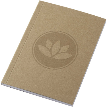 Logo trade business gift photo of: Novella Austen A6 recycled soft cover kraft notebook - 50 sheets