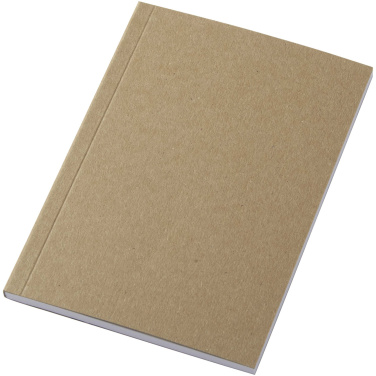 Logo trade promotional items image of: Novella Austen A6 recycled soft cover kraft notebook - 50 sheets
