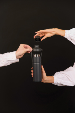 Logo trade corporate gifts image of: Baltimore trek RCS recycled SS bottle 600 ML