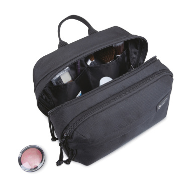Logo trade business gift photo of: Renew AWARE™ rPET Toiletry Bag