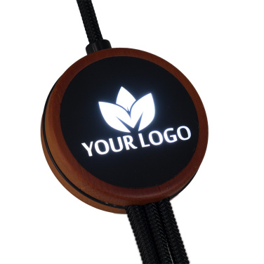 Logotrade advertising product picture of: Cable 3in1 with illuminated logo - LH-ZM04